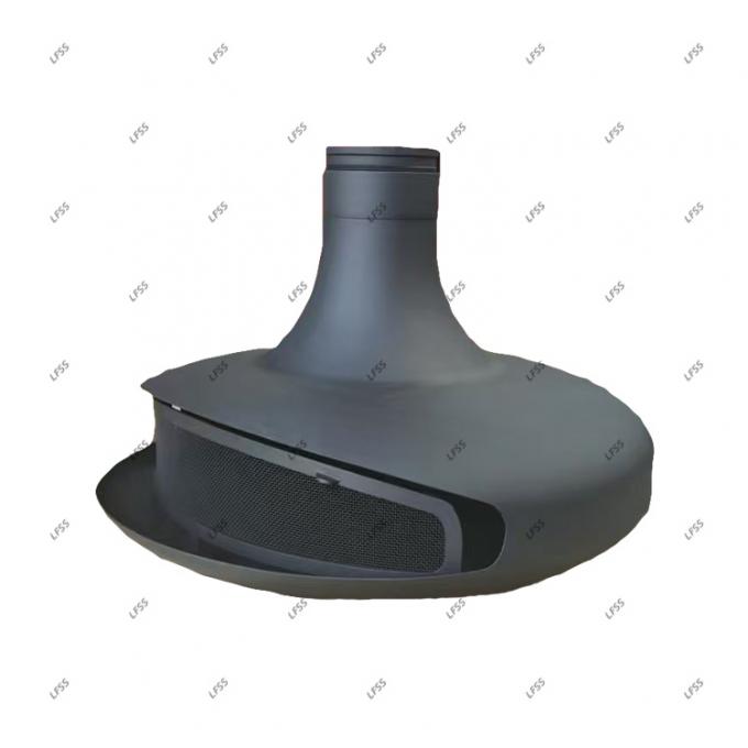 목재 연소 실내 철화로 벽난로 주문 검은 색 페인트 장식 22