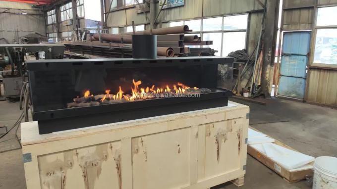 가스 화전 가스 화전 유럽 흑색 매트 탄소 프로판 강철 3면 가스 천연 4