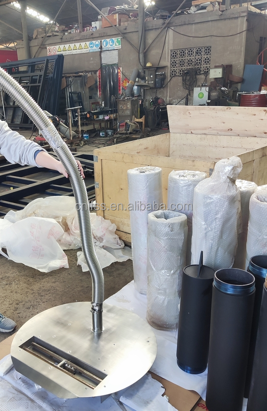 가스 화전 가스 화전 유럽 흑색 매트 탄소 프로판 강철 3면 가스 천연 8