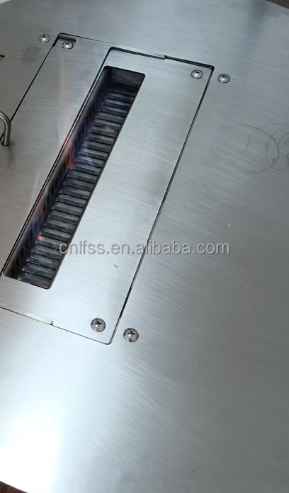 가스 화전 가스 화전 유럽 흑색 매트 탄소 프로판 강철 3면 가스 천연 9