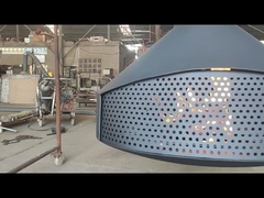 스토브 장식적 상한 중단된 벽난로를 태우는 나무를 매다는 유럽