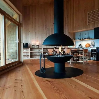 French Style Hanging Wood Burning Stoves Ceiling Mounted Suspended Fireplace