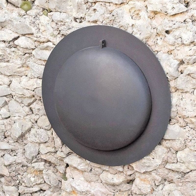 800mm Wood Burning Fire Pit Carbon Steel Wall Mounted Hanging Barbecue Grill