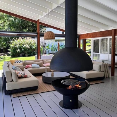Outdoor Decorative Wall Mounted Indoor Suspended Modern Stove Fireplaces
