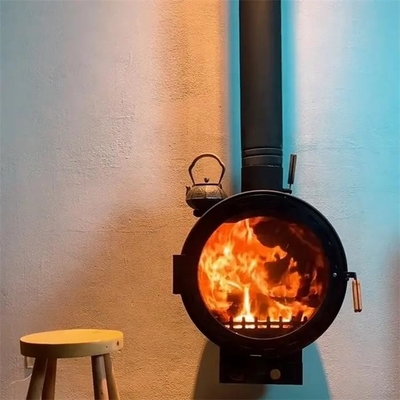600mm Indoor Hanging Fireplace Central Heating Hanging Wood Burning Stove