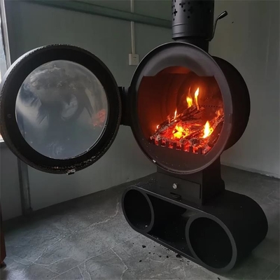 600mm Indoor Hanging Fireplace Central Heating Hanging Wood Burning Stove