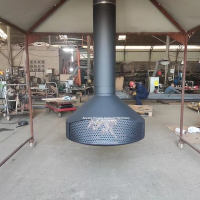 Carbon Steel Indoor Hanging Fireplace Ceiling Mounted Suspended Wood Stove