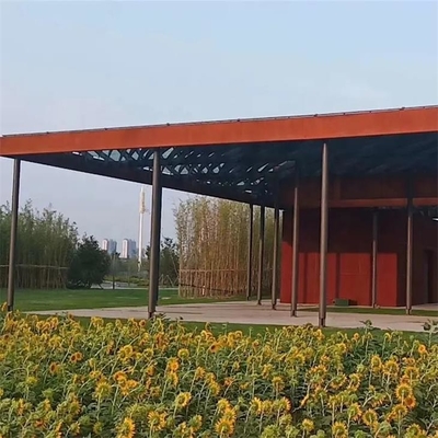 Roof Unique Designed Garden Metal Pavilion Corten Steel Pergola Gazebos