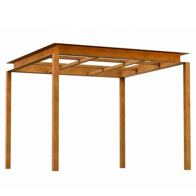 Roof Unique Designed Garden Metal Pavilion Corten Steel Pergola Gazebos
