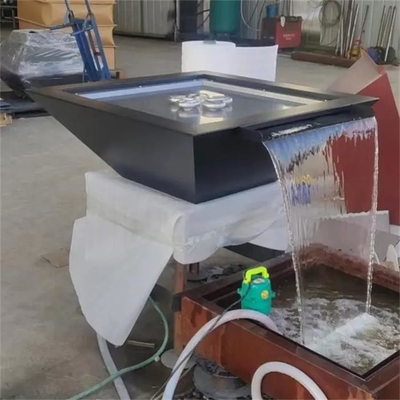 Outdoor Garden Low Smoke Metal Gas Fire Water Bowl Pool Fountain Waterfall