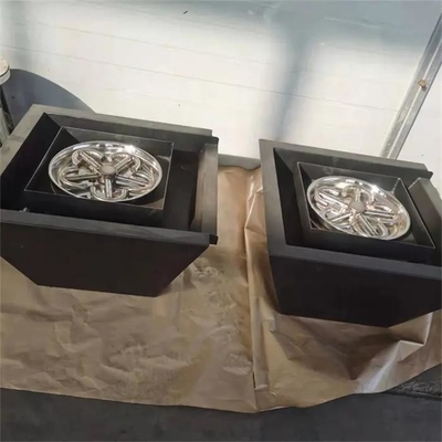 Outdoor Garden Low Smoke Metal Gas Fire Water Bowl Pool Fountain Waterfall